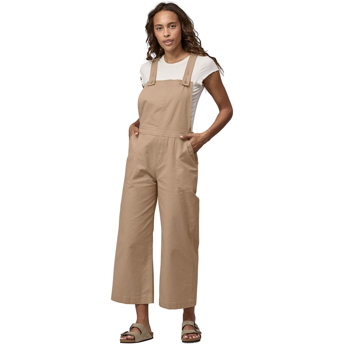 Stand Up Cropped Overalls - Women's