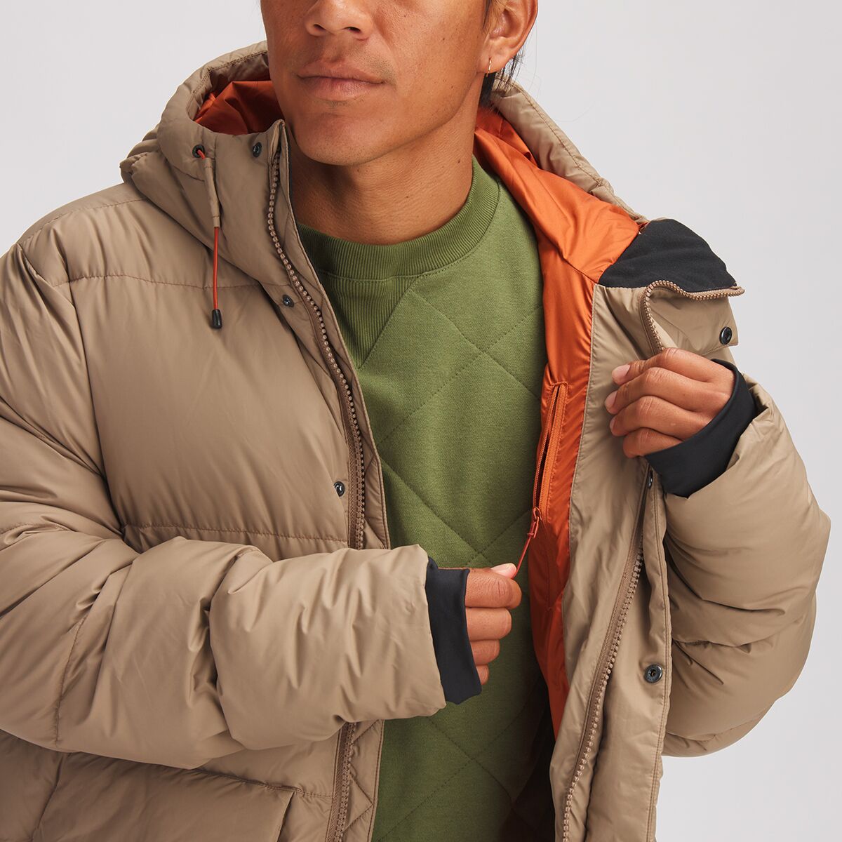 Stoic cedar hooded outlet down jacket