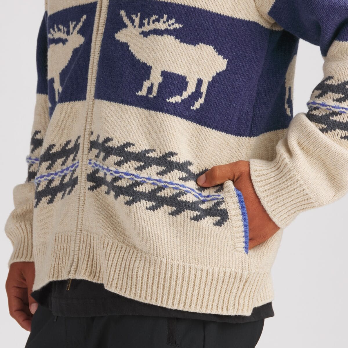 Mens moose cardigan sale