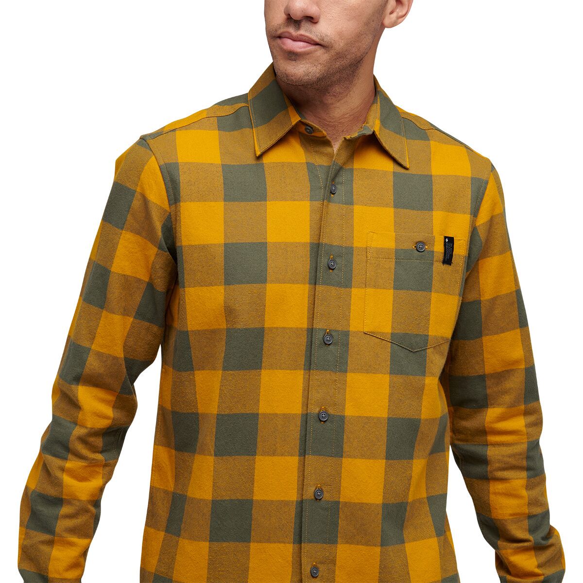 Men's Brushed Flannel Shirt in Burnt Henna Orange