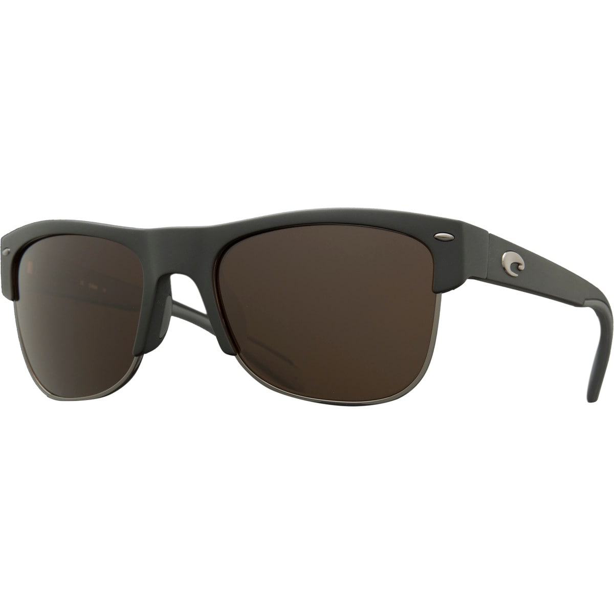 Costa del Mar Fantail Sunglasses in Matte Black with Grey Silver Mirror  Polarized Glass Lenses – Country Club Prep