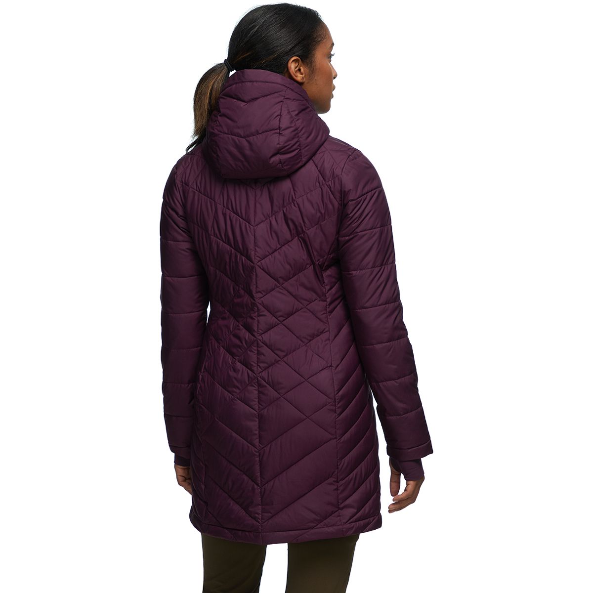 columbia long hooded coat