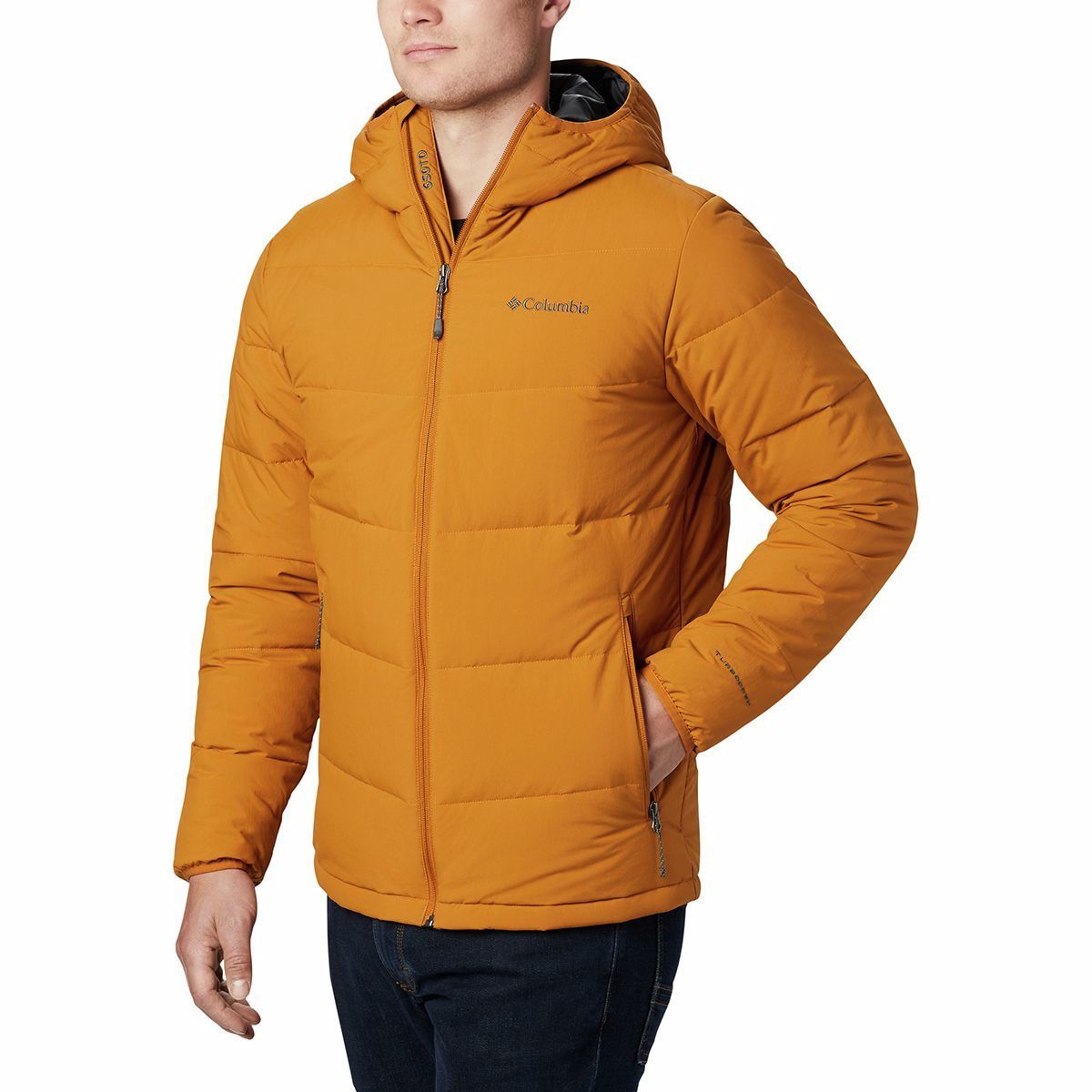 Columbia men's lone fir 650 turbodown hooded jacket on sale