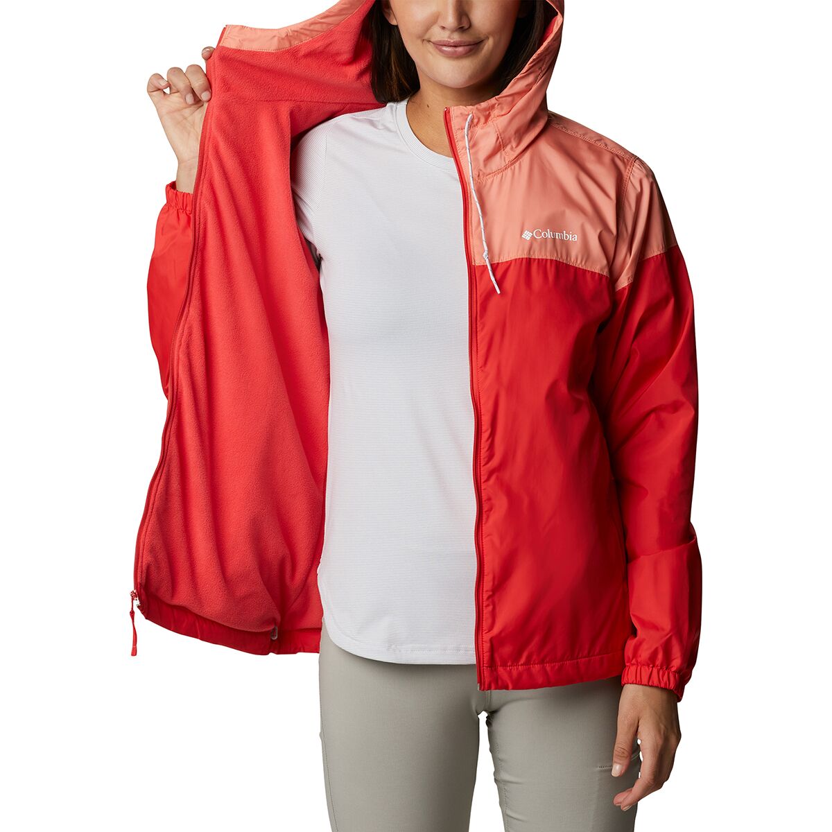 Women's flash forward lined clearance windbreaker