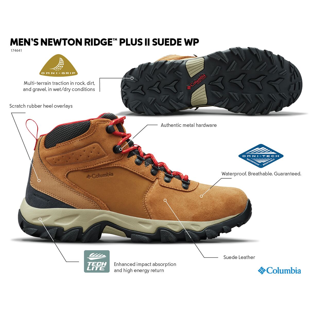 Columbia newton ridge outlet plus ii suede wp