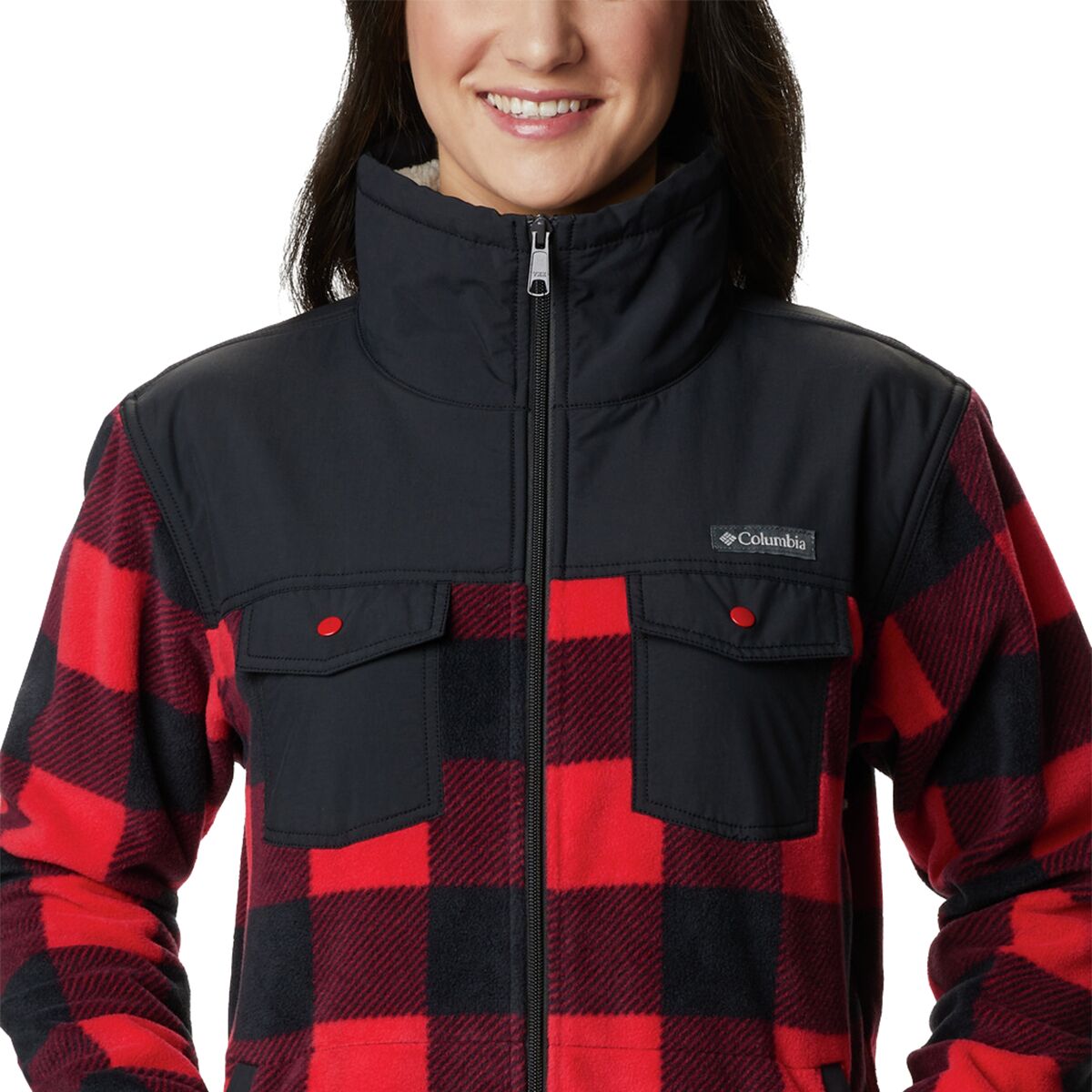 Columbia women's benton springs overlay sale fleece jacket