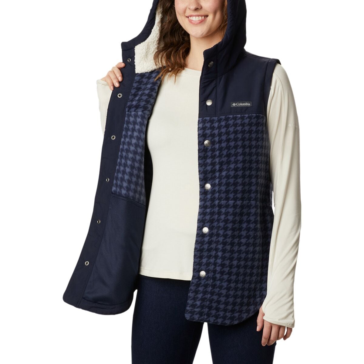 Columbia Benton Springs Overlay Fleece Vest Women s Women