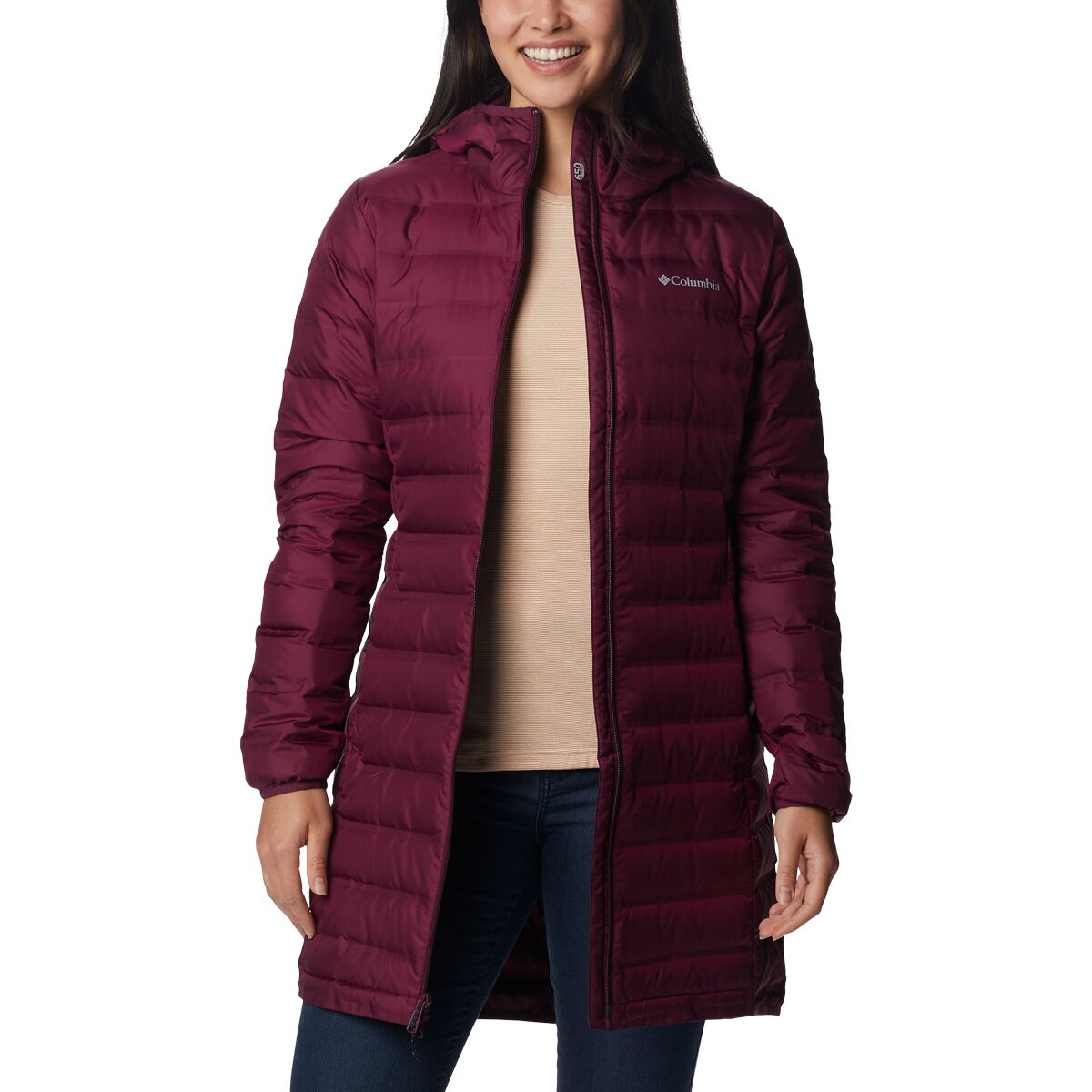 Columbia Lake 22 Long Hooded Down Jacket Women s Women