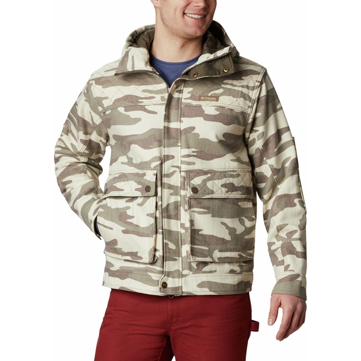 columbia wool jacket camo