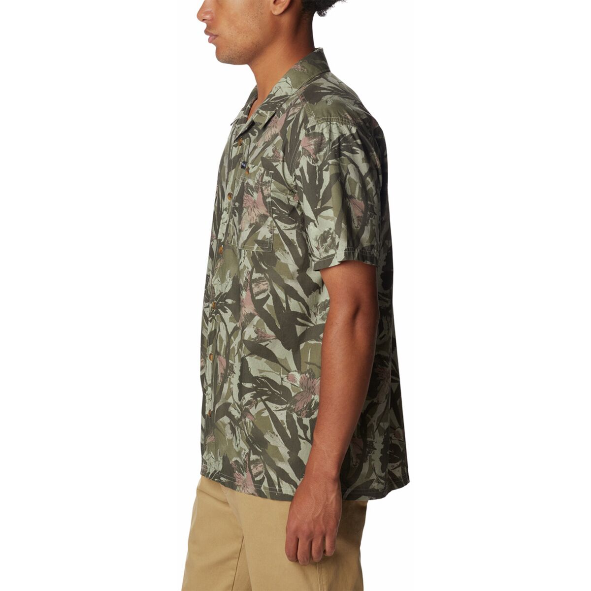 Columbia Men's Pine Canyon Short Sleeve Shirt - S - GreenPrints