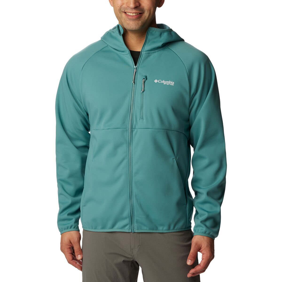 Columbia softshell zip through hooded online jacket