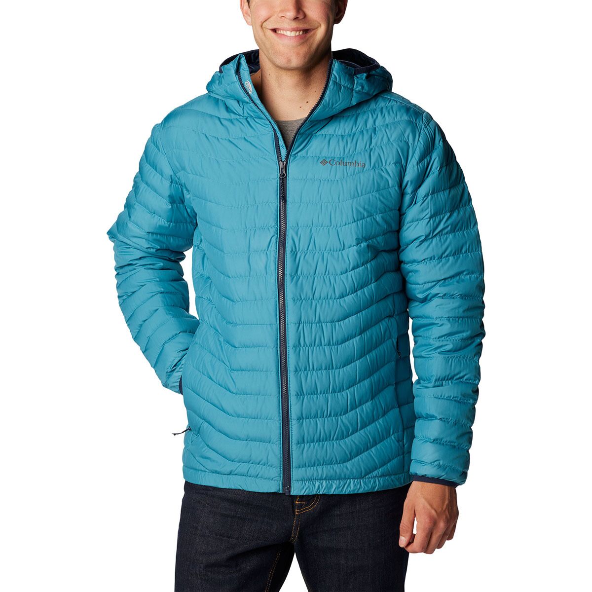 columbia men's powder pass hooded jacket