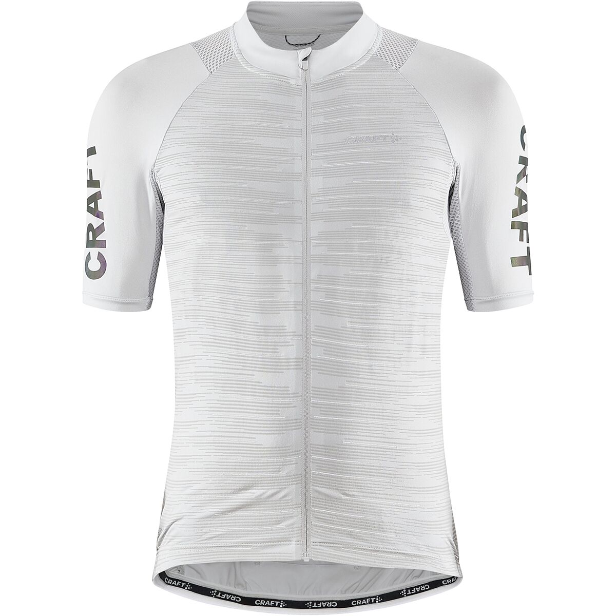 POC Essential Road Logo Jersey - White Grey S / Bianco