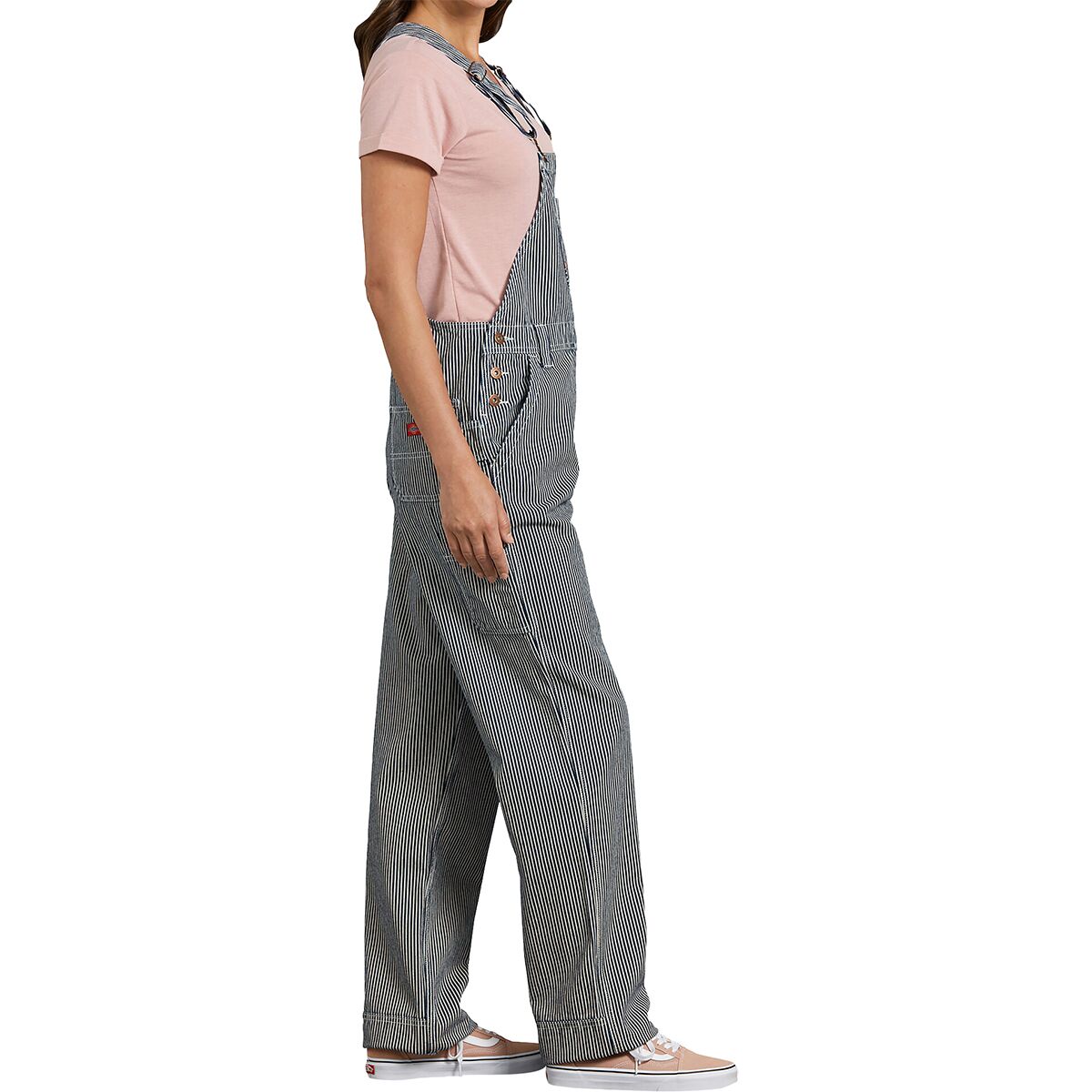 Dickies Bib Relaxed Straight Overall - Women's Rinsed Ash Rose, XL