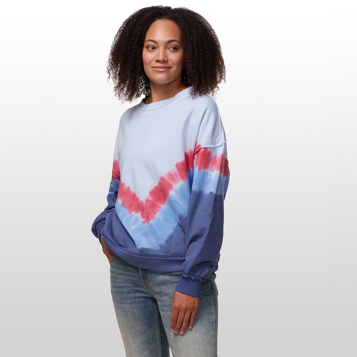 Free People Tie Dye store Metti Crew Sweatshir