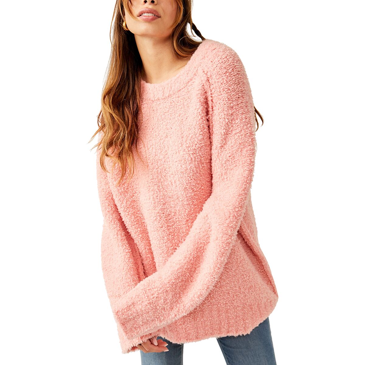 Free People Teddy Sweater Tunic in Sugar Swirl