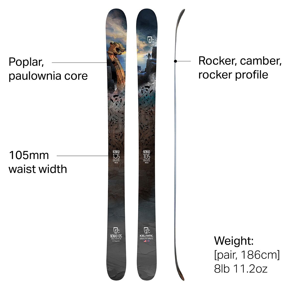 Icelantic Nomad 105 Ski - 2022 - Ski