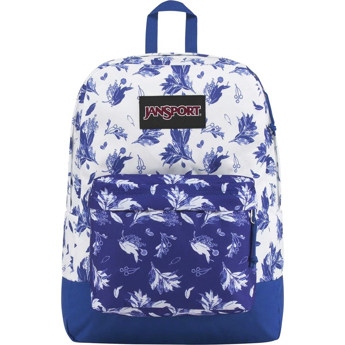 JanSport Black Label SuperBreak Backpack Palm Life in Pink/Purple