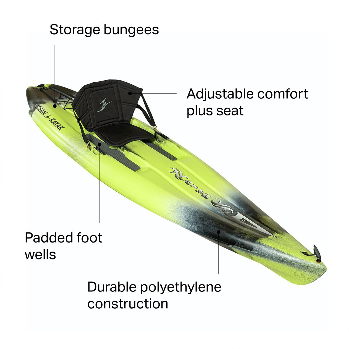 Ocean Kayak Nalu 11 : Stand Up Paddle Board Hybrid w/ Seat