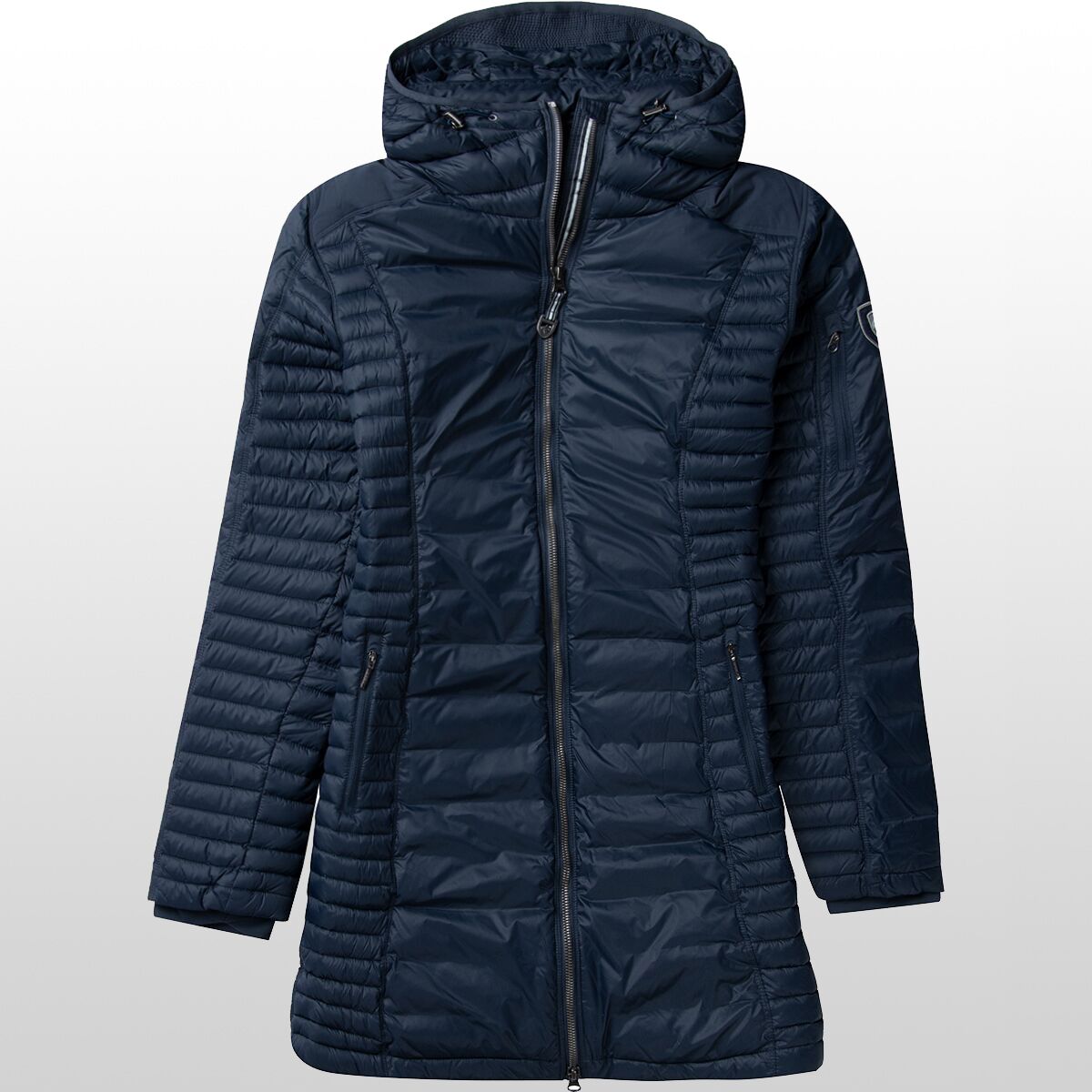 Kuhl, Jackets & Coats, Kuhl Womens Spyfire Parka Light Grey Goose Down  Puffer Coat Size Large