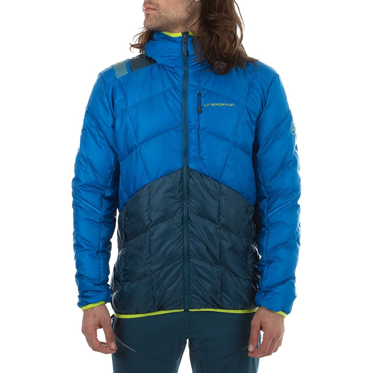 La Sportiva Maze Jacket Men's XL Blue sale Colorblock Active Outdoor Water Repellant