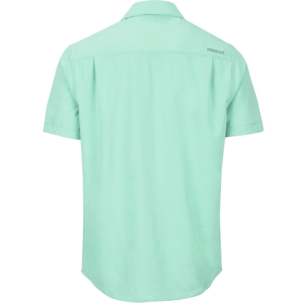 Men's Crab Button Down Sun Shirt by Chart Your Own Course | UPF 50 | Lightweight Performance Fabric | Short Sleeves | Vented Back 2XL / Teal