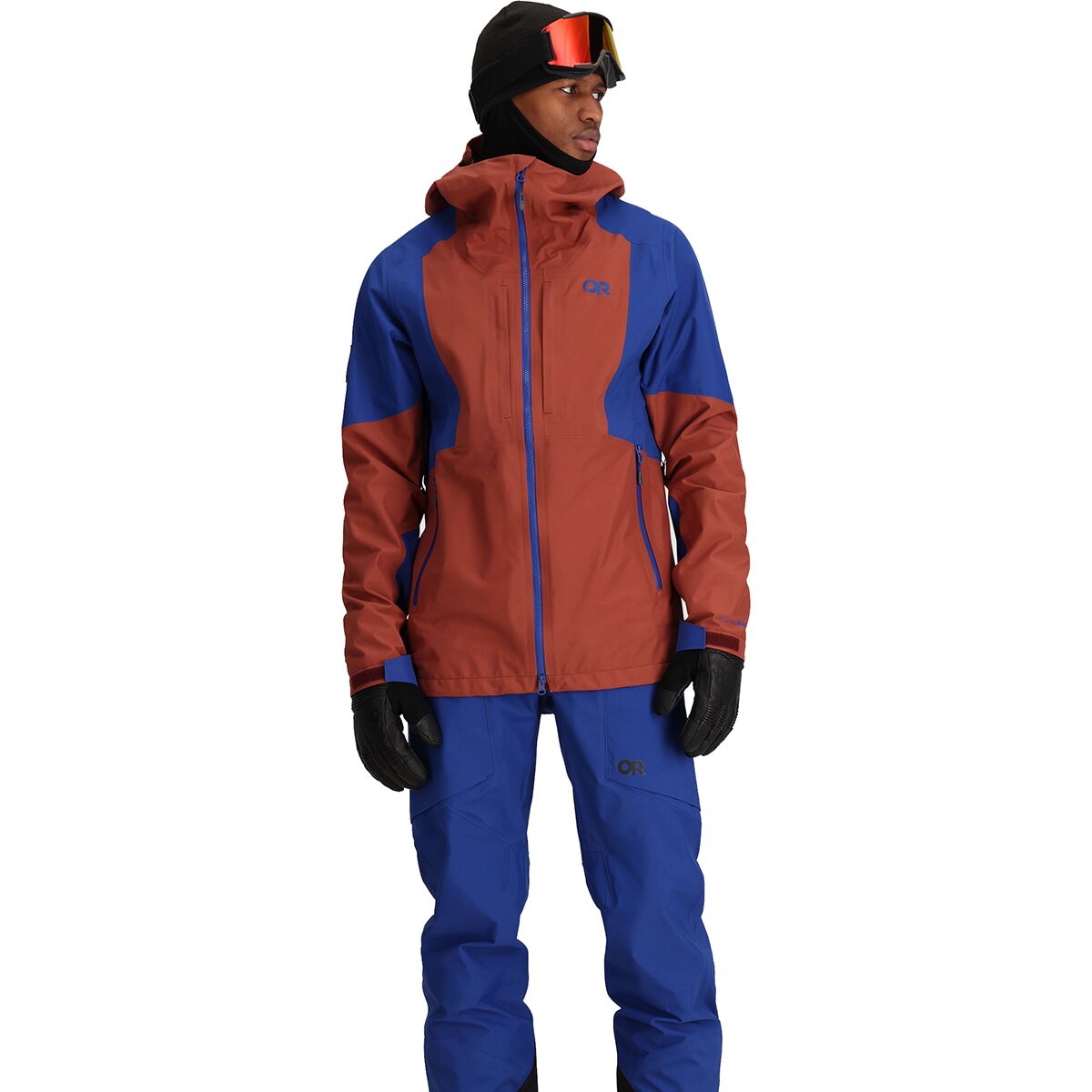 North Face Jacket Mens Large Red Goretex Pro Shell Ski Patrol Mountain  Parka A12