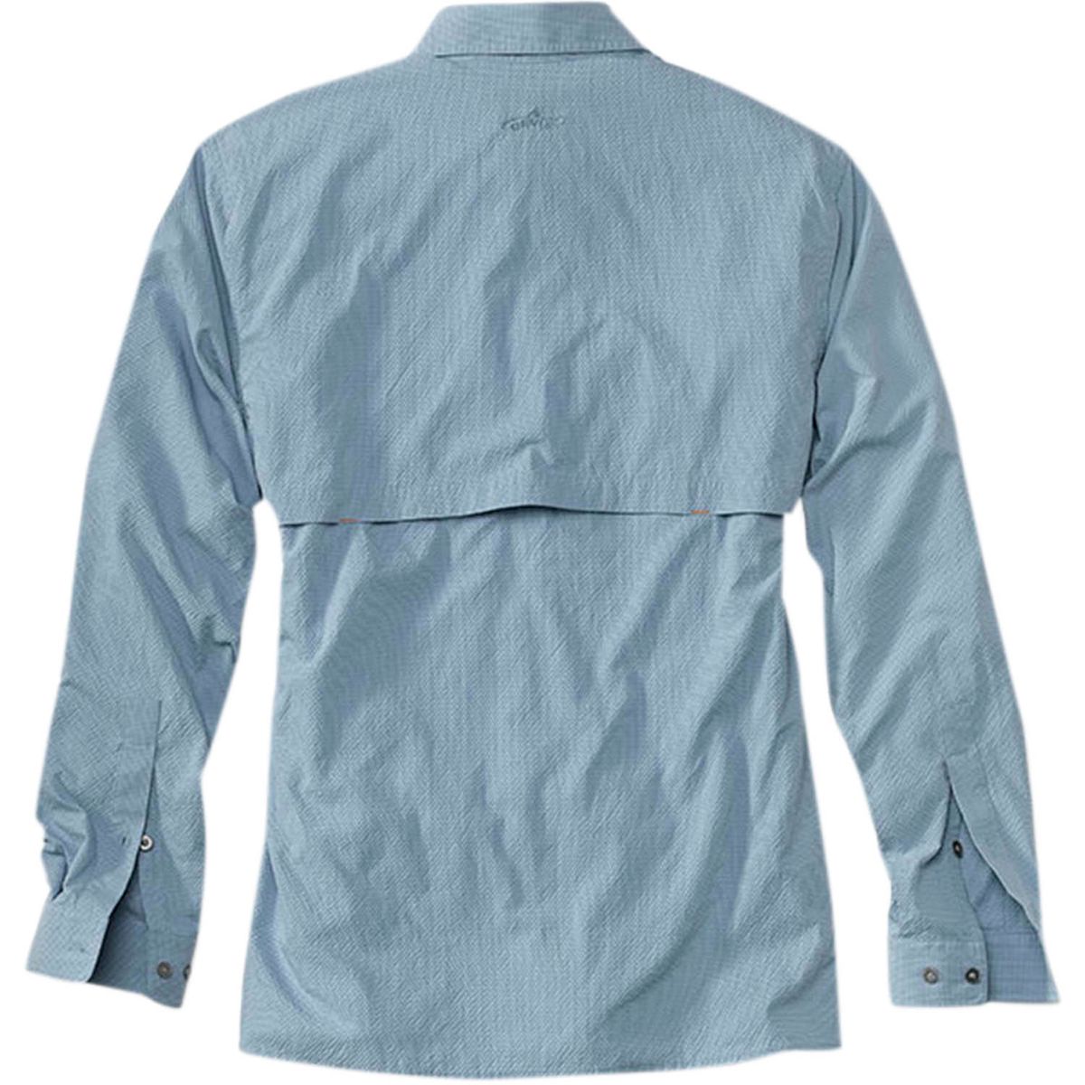 Orvis Mens Blue Fishing Camping Long Sleeve Shirt Size Medium M