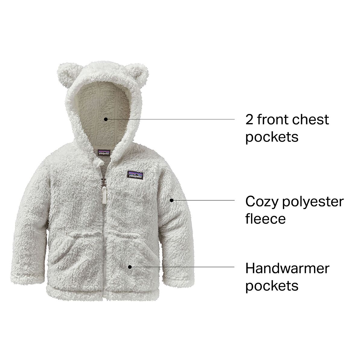 Patagonia Furry Friends Fleece Hooded Jacket Toddlers Kids