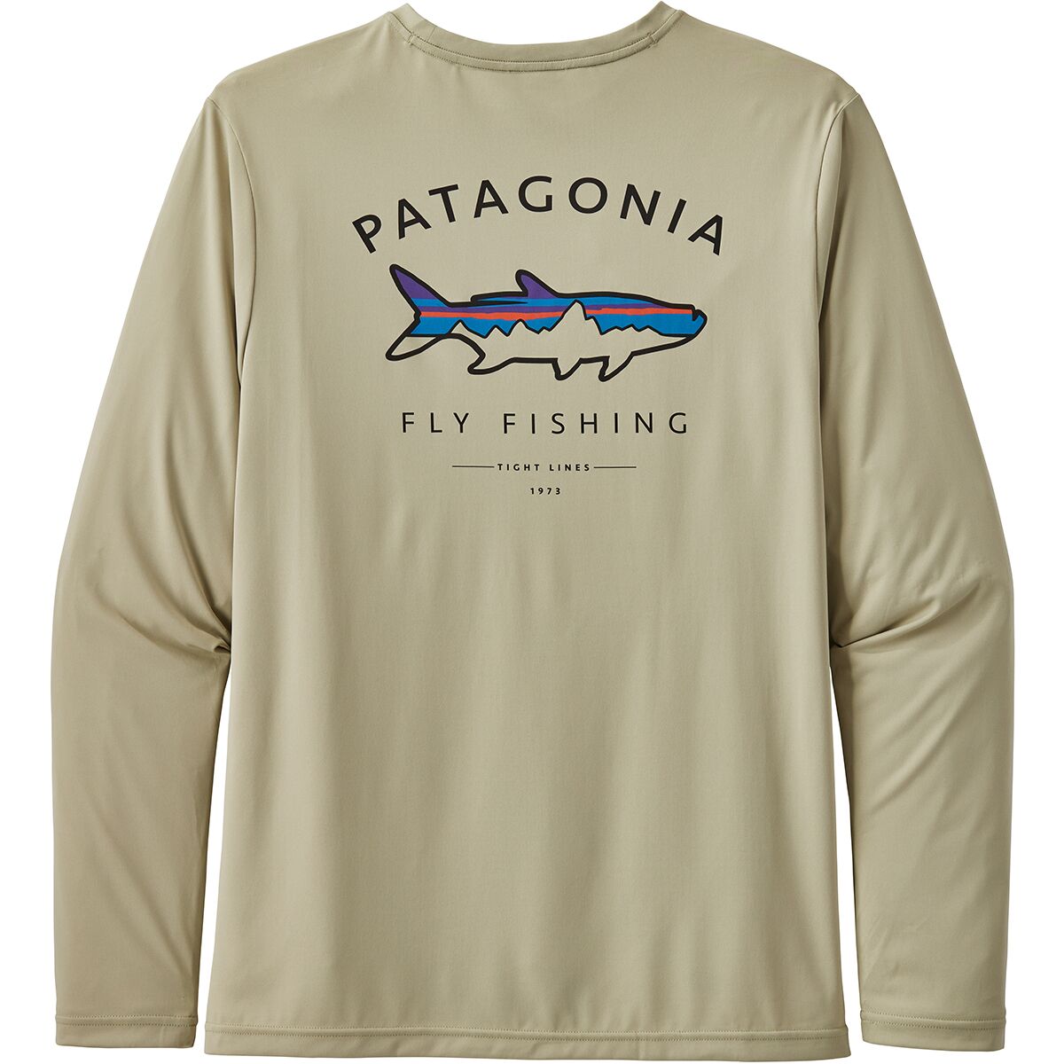 Patagonia Men's Fly Fishing Shirt Long Sleeve Size Small S Color Red Fly  Fish 