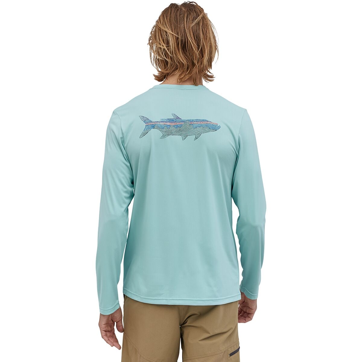 Patagonia men's graphic deals tech fish tee