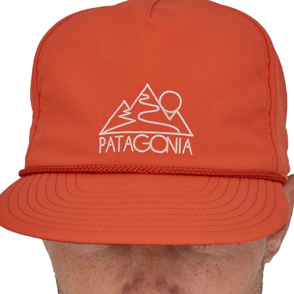 Patagonia Snowfarer Cap Outline Logo: Fox Red