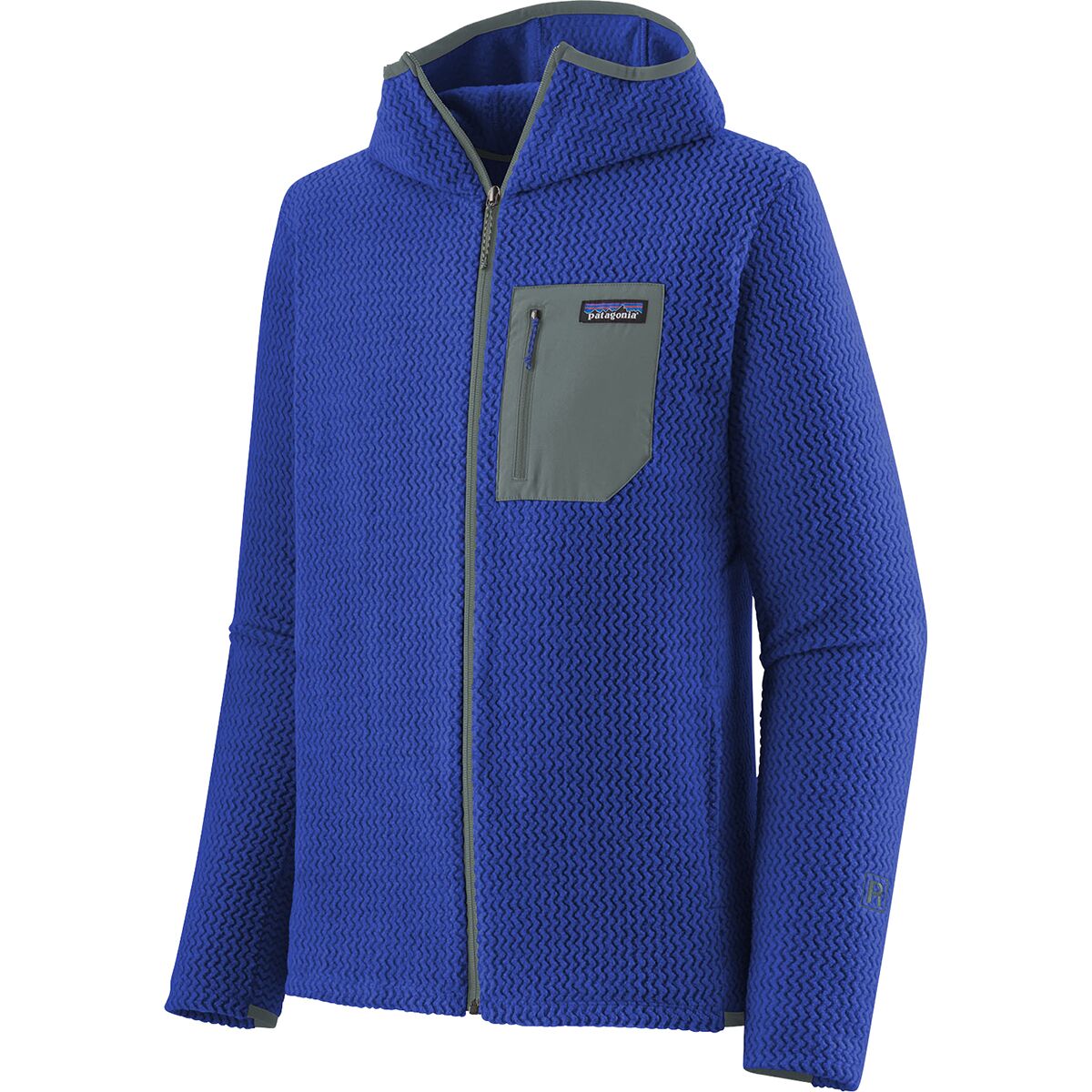 Patagonia Sweater Adult Large L Blue R1 Fleece Jacket Full outlets Zip Sweatshirt Mens