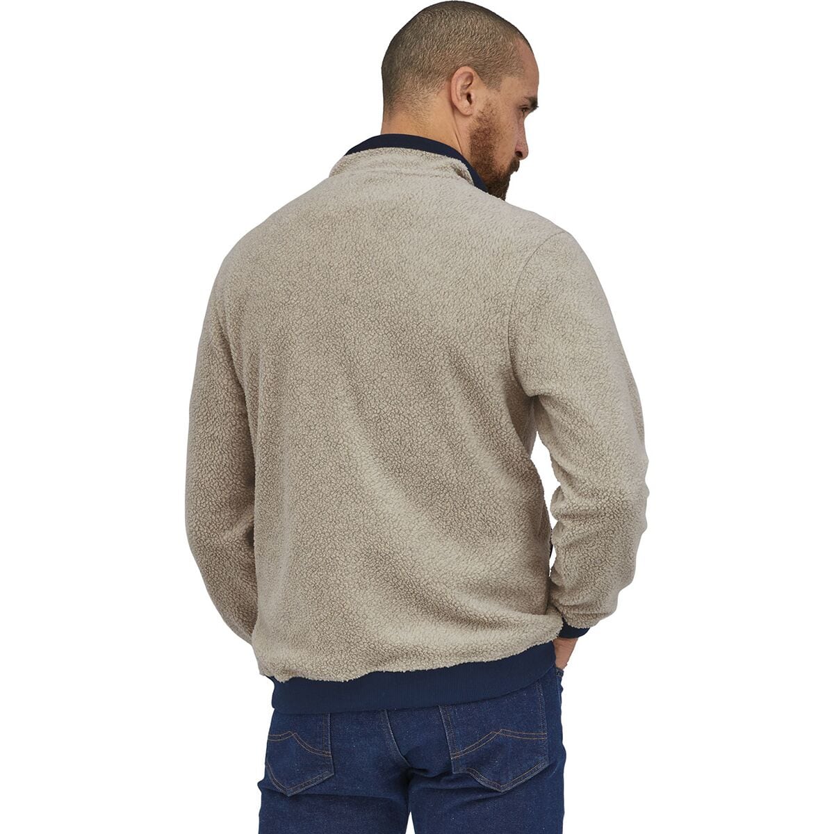 Mens clearance shearling pullover