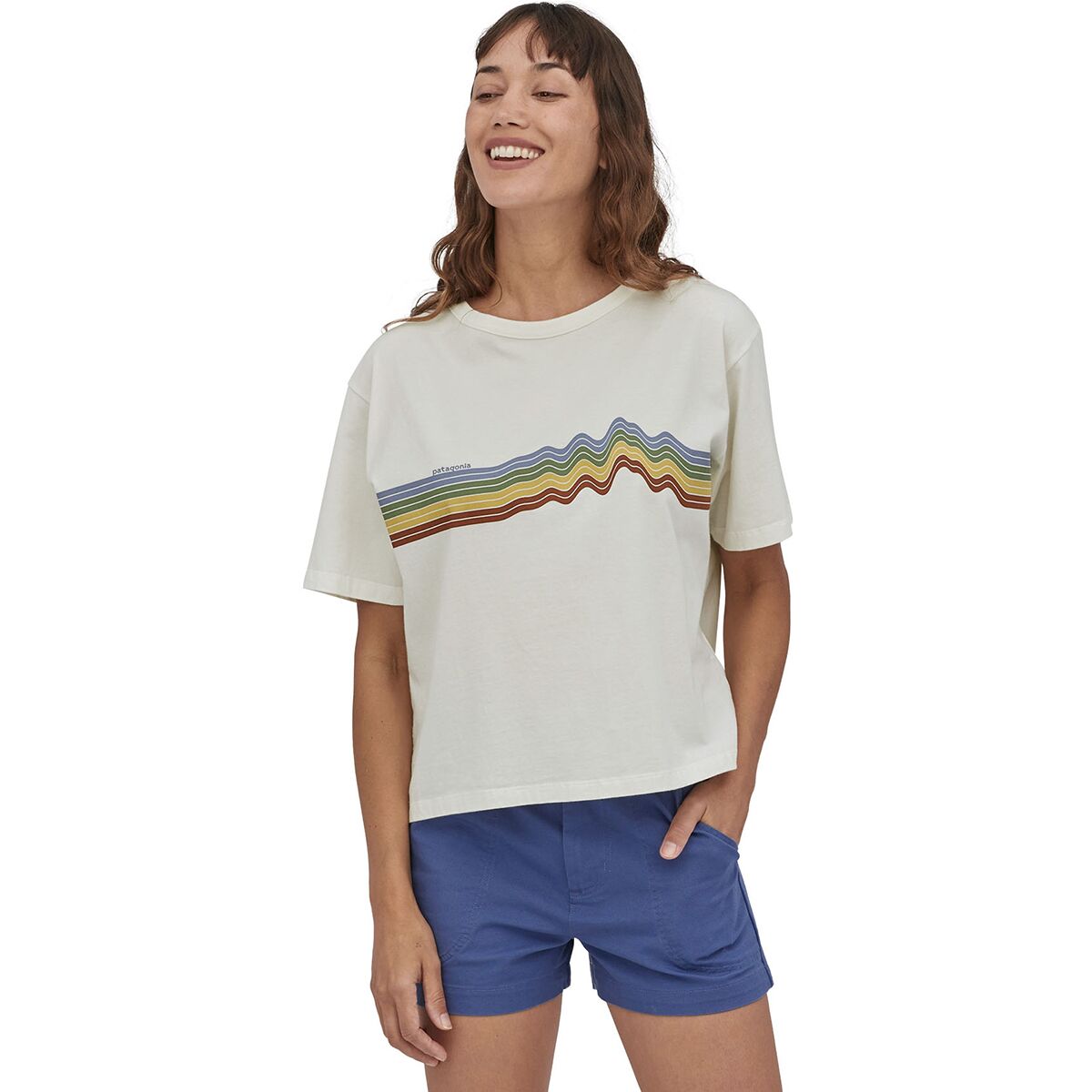 Patagonia Ridge Rise Stripe Organic Easy Cut T-Shirt - Women's