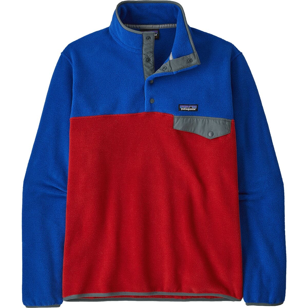 Patagonia red and hot sale blue pullover