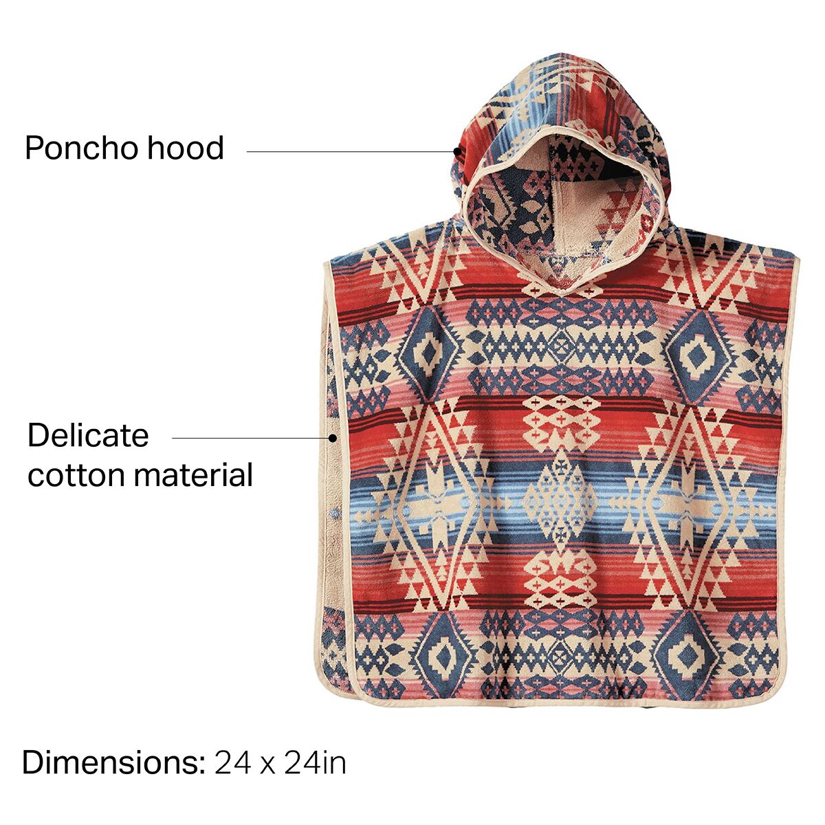 Pendleton Jaquard Hooded Towel Kids Men