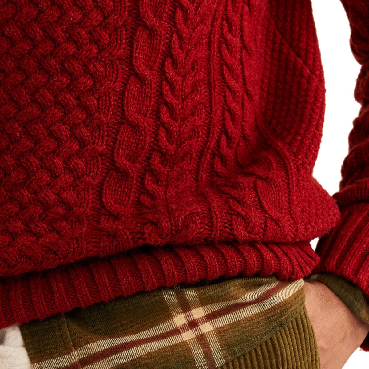 Pendleton Men´s Shetland Fisherman Sweater， Navy， SM-