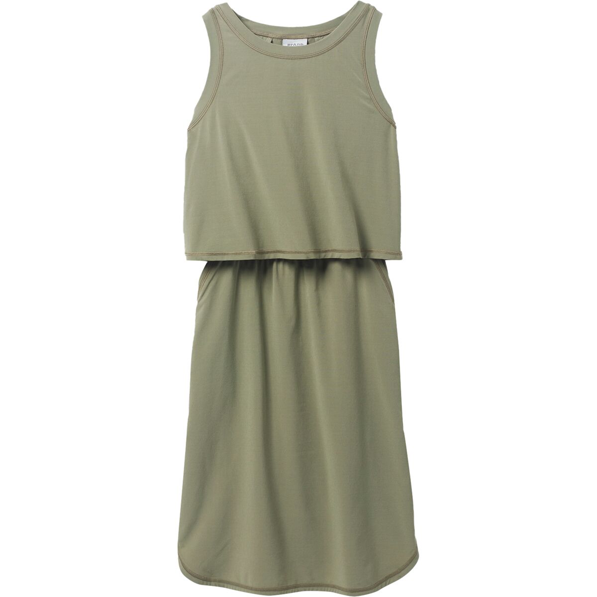 prAna Railay Dress - Womens, Sage, L, 1968501-300-L — Womens