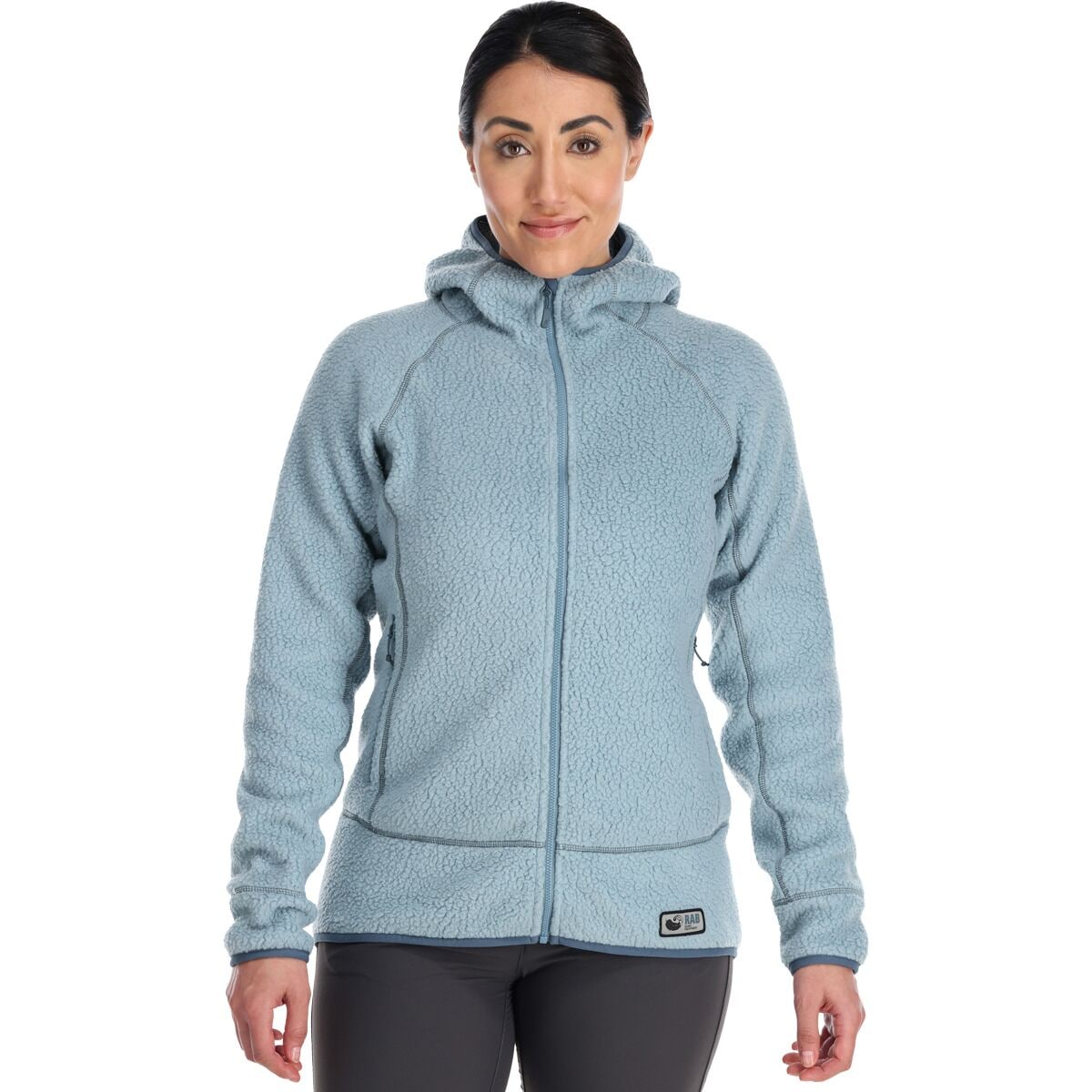 vendor-unknown Monogrammed Ladies Full Zip Sherpa Jacket Natural