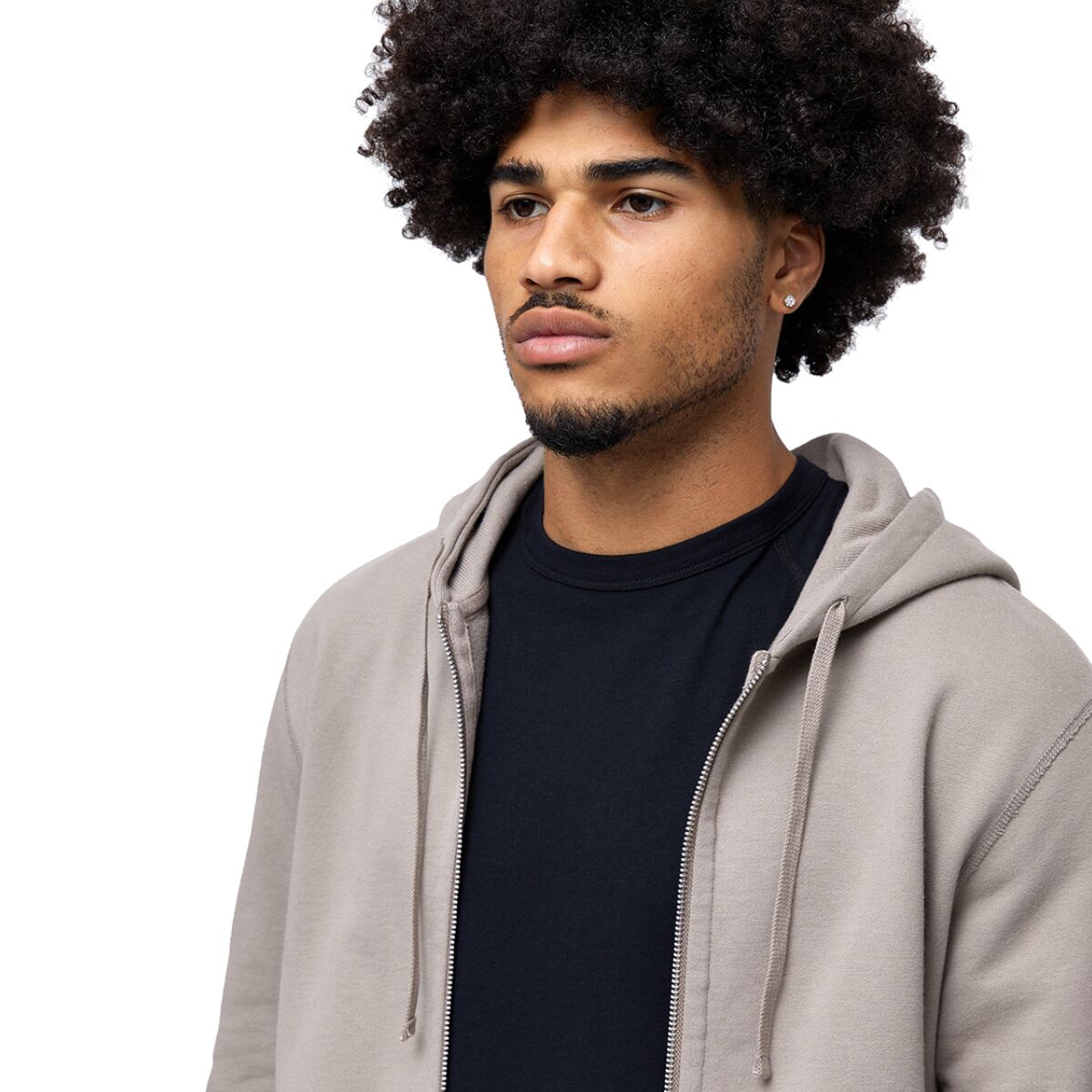 Midweight terry best sale full zip hoodie