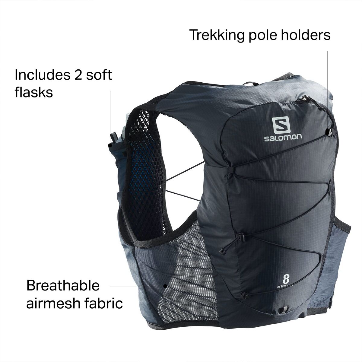 Salomon Active Skin 8L Set Vest - Hike & Camp