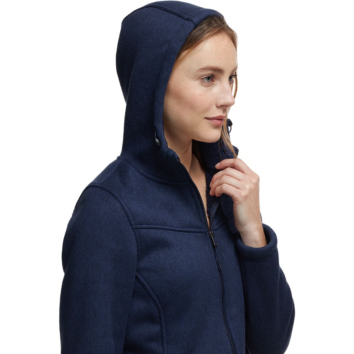 stoic sherpa lined hooded cardigan