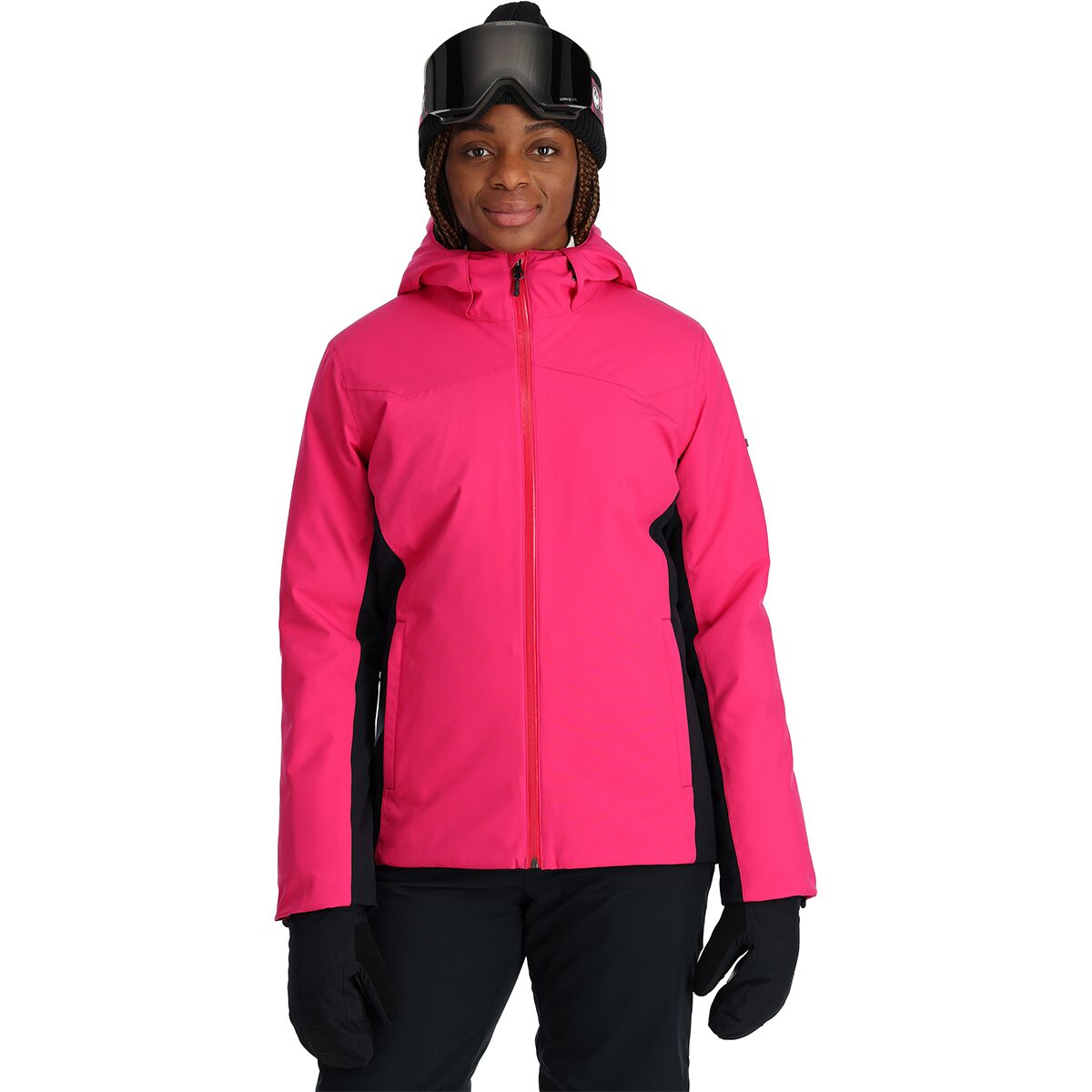 Pink ski hot sale jacket womens