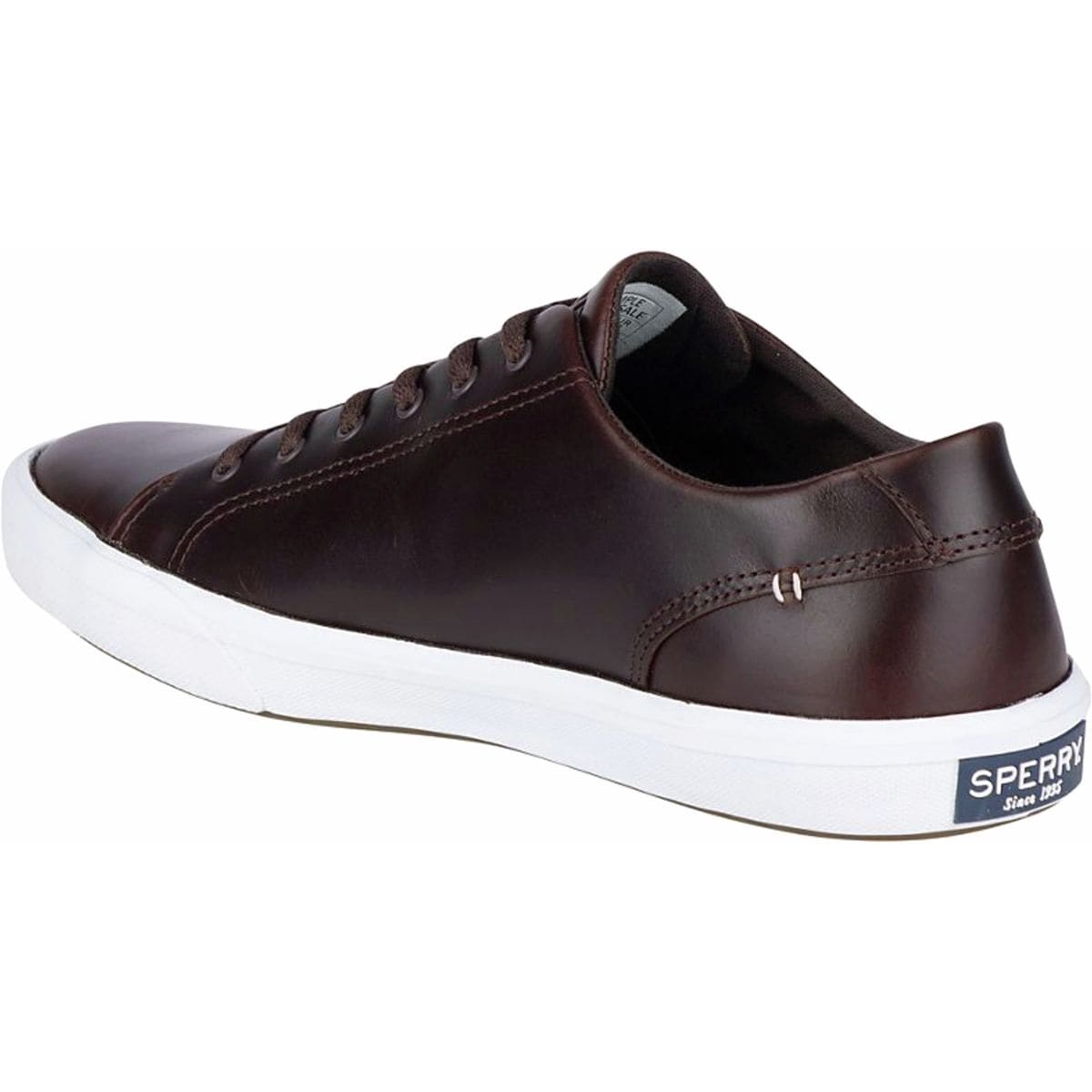 Sperry striper lace on sale up leather sneaker