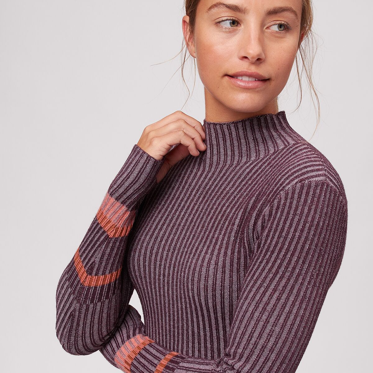 Women's mock store neck sweater