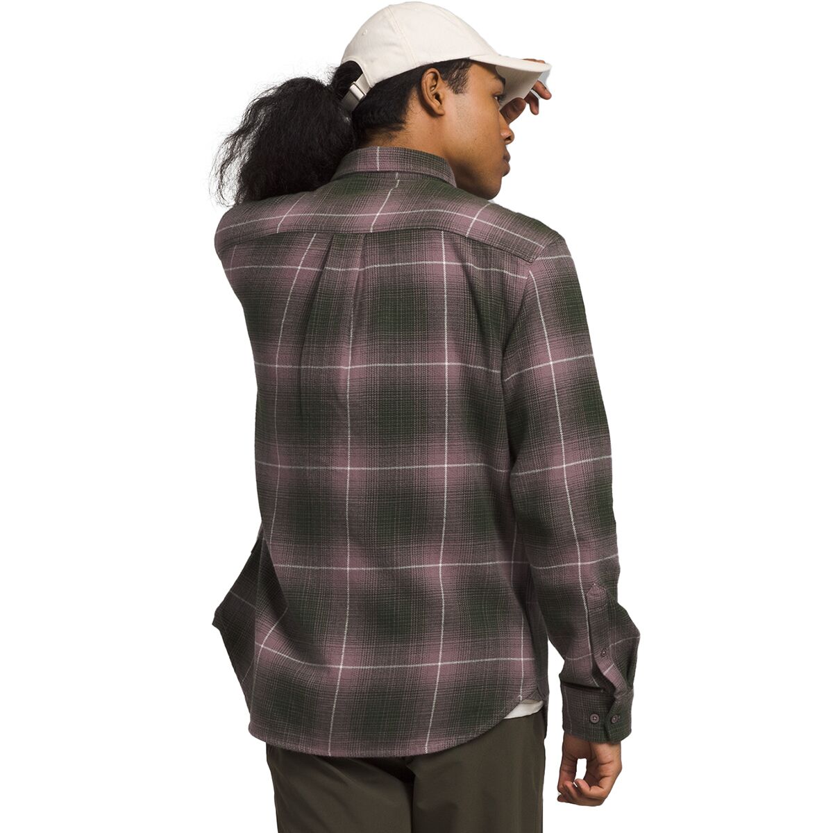 The North Face Arroyo Flannel Shirt - Mens - Coal Brown Medium Half Dome Shadow Plaid