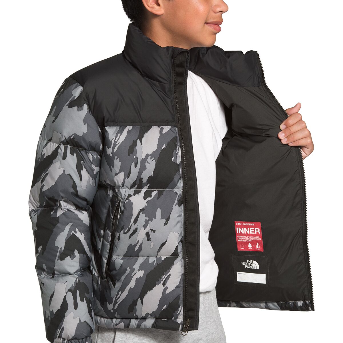 Tnf black hotsell macrofleck print