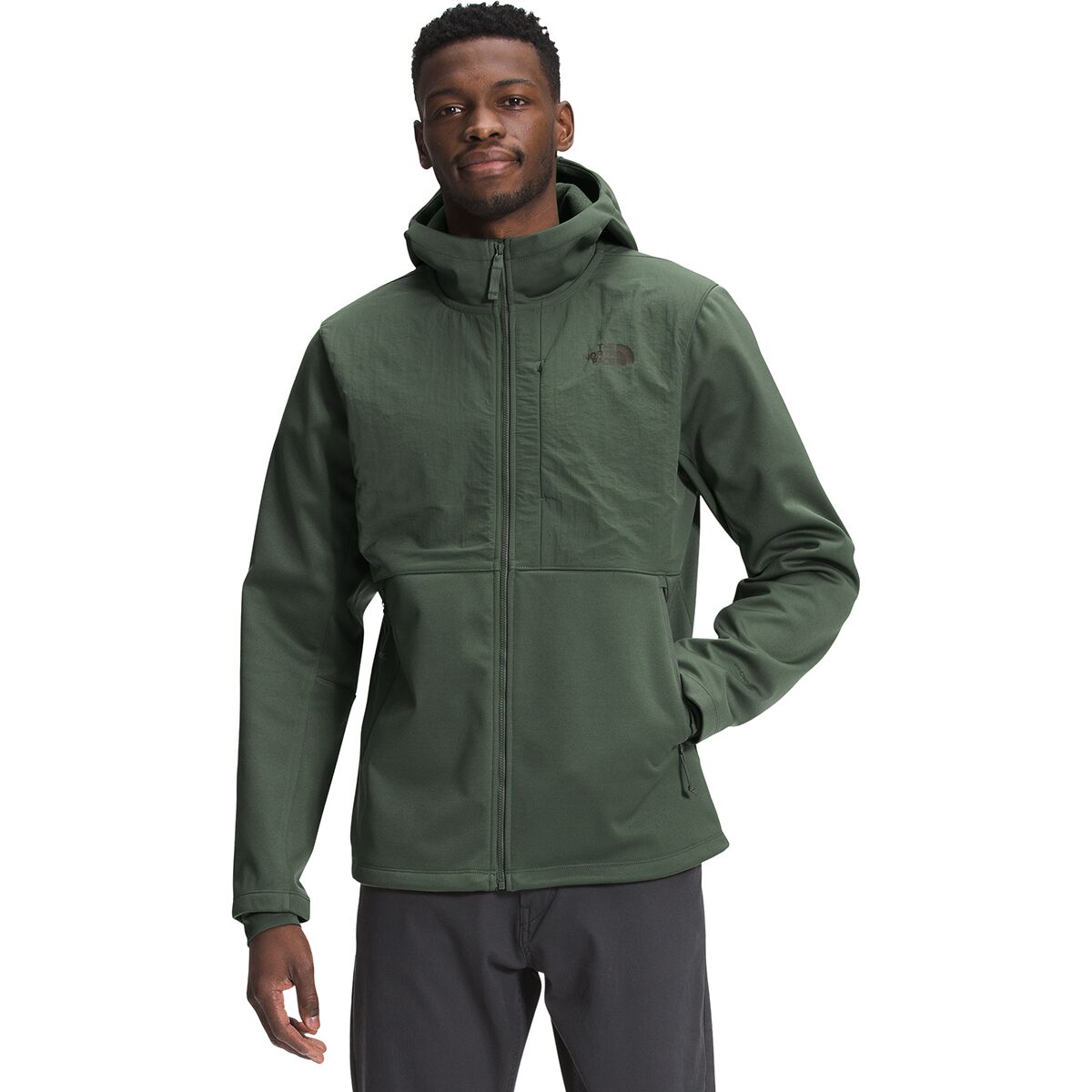 north face apex hooded jacket