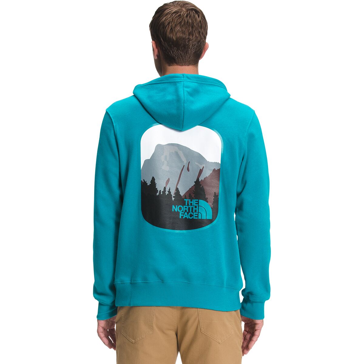 blue north face hoodie